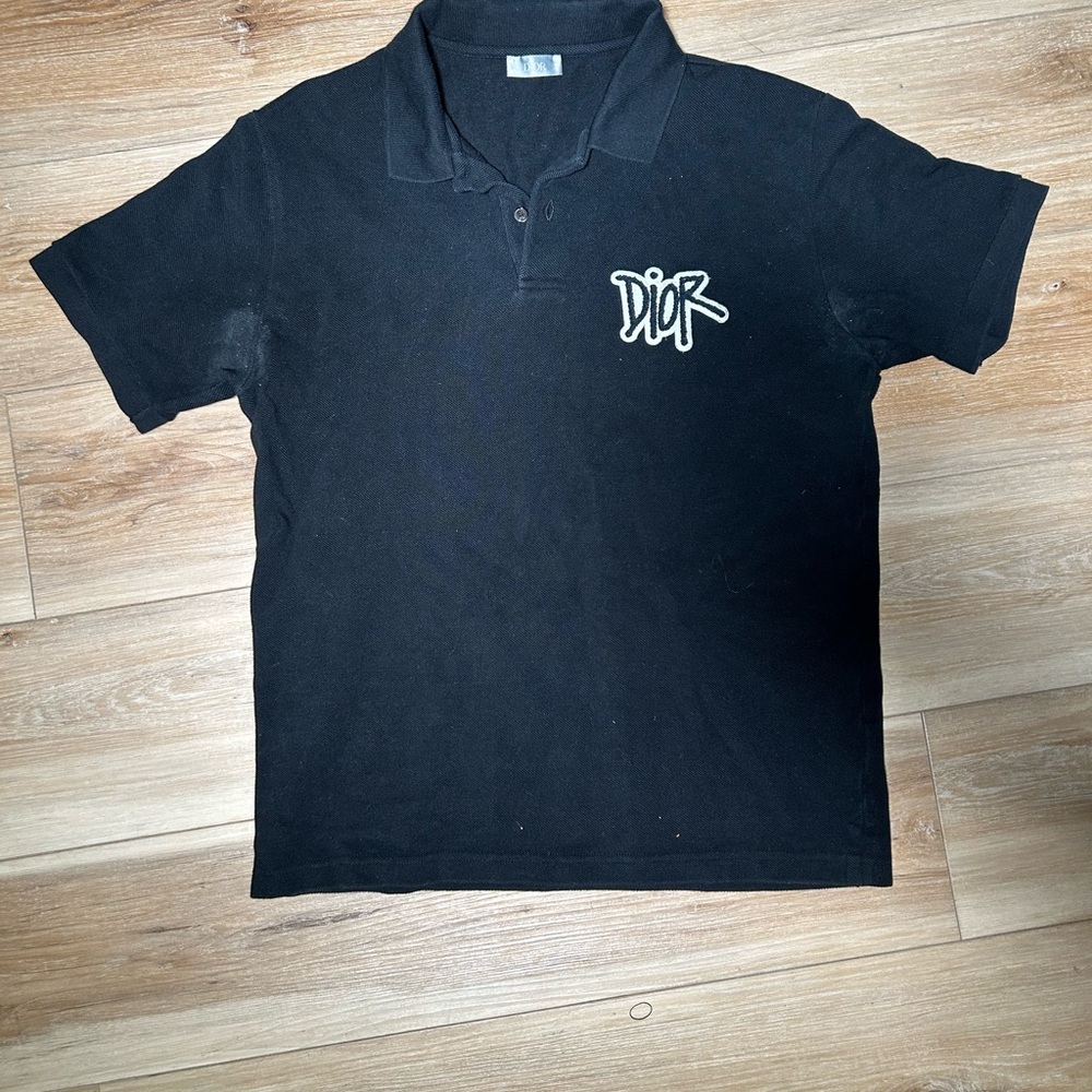 Dior Black Polo Shirt Classic Style